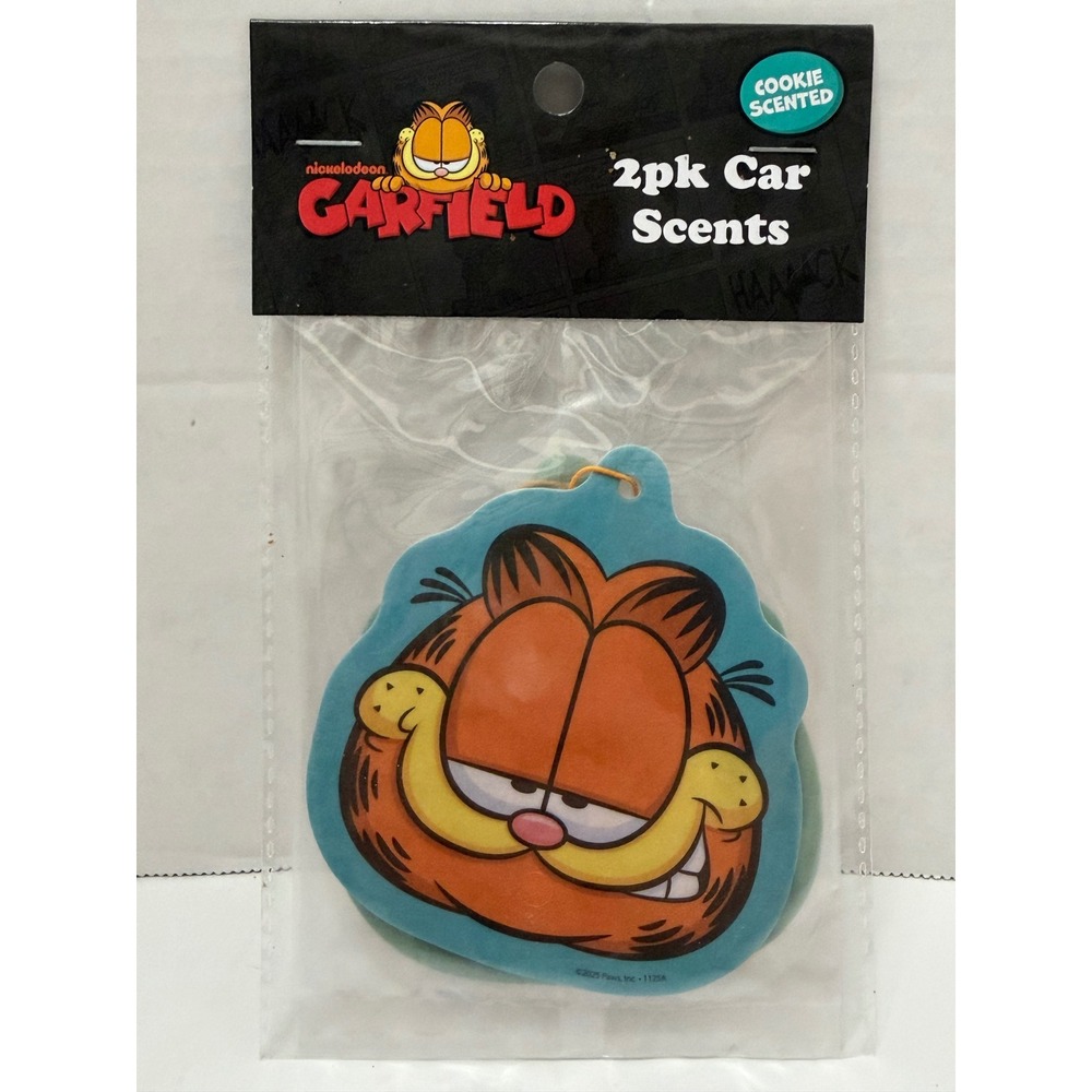 Garfield 2pk Car Scents Air Freshener Cookie Scented Nickelodeon New